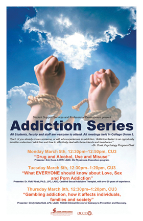 Campus series tackles various addictions
